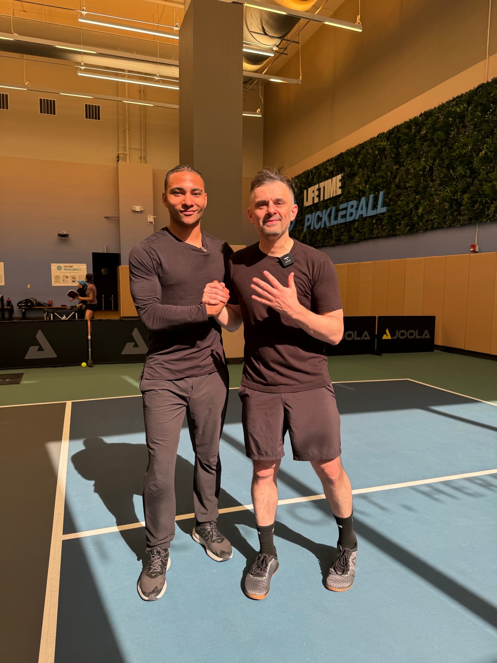 Domenic with Gary Vaynerchuk at a pickleball event